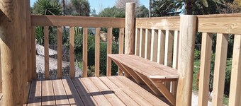 CASA DESMINA 63 kvm med pool, cykel, kajak, sikker og internet WIFI.