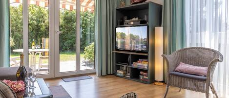 TV, fireplace, DVD player