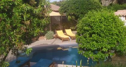 Villa with swimming pool near the beach, river and mountain.