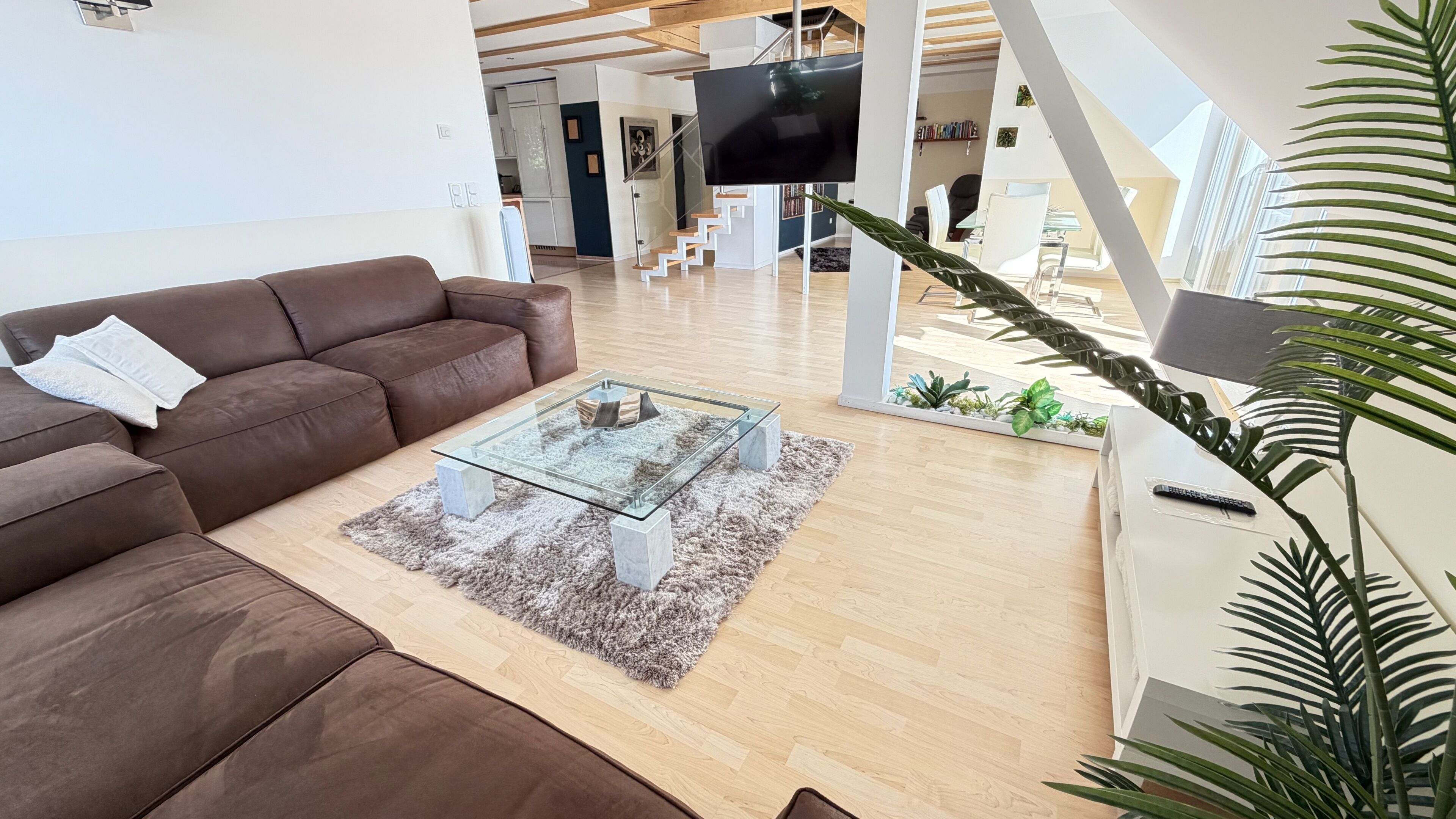 Smart-TV, Kamin, DVD-Player, Stereoanlage