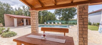 Completely private property - pool, garden, playground, meadows and woods