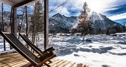 Zugspitz-Rauschen 1 - Vivez comme un rĂȘve au bord de l'eau avec vue sur la Zugspitze