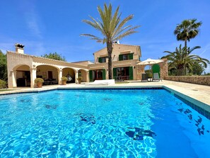 Outdoor pool - ES SERRAL - villa with private pool, terrace, garden and sea views FREE WIFI (Felanitx)