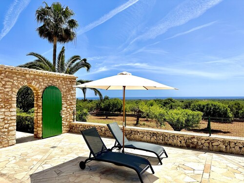 ES SERRAL - villa with private pool, terrace, garden and sea views FREE WIFI