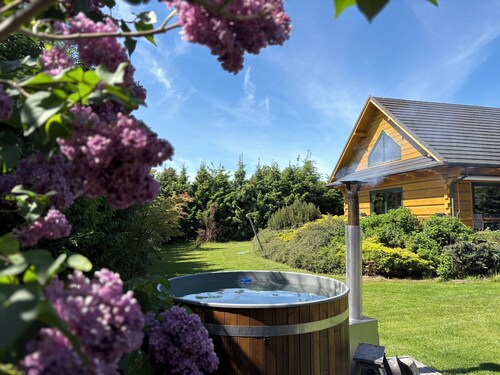 Luxury wooden house with garden on the Baltic Sea with sauna / whirlpool near Swinoujscie