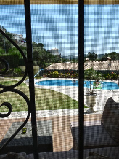 Beautiful house surrounded by an idyllic garden with salt water pool.