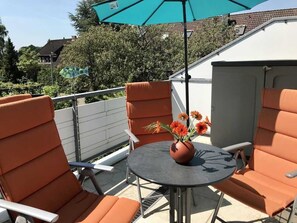 Outdoor dining - Pinne, Haus am Watt - Ferienwohnung Haus am Watt (Varel)