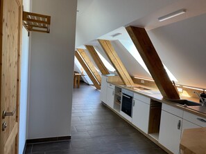 Fridge, microwave, oven, stovetop - Exclusive ***** 6 apartments for 12-27 persons To Bergwiese (Fürstenau)