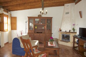 TV, caminetto