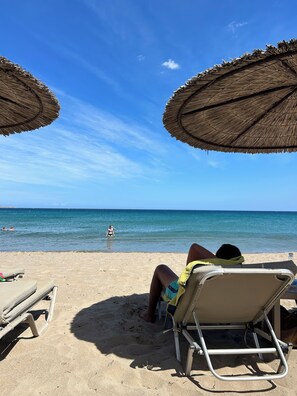 Beach nearby, beach towels