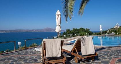 Crete Thea Beachfront Escape With Pool & SeaViews