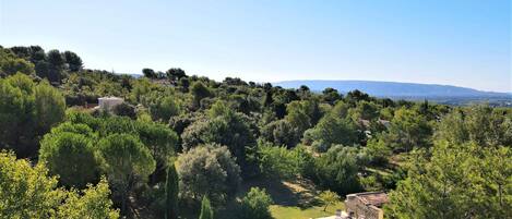 Een buitenzwembad en een verwarmd zwembad