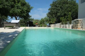 Outdoor pool - Romantic old town house with patio, private pool and free Wi-Fi (Murter)