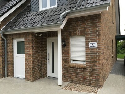 modern, central, quiet area New semi-detached house with a view of the countryside