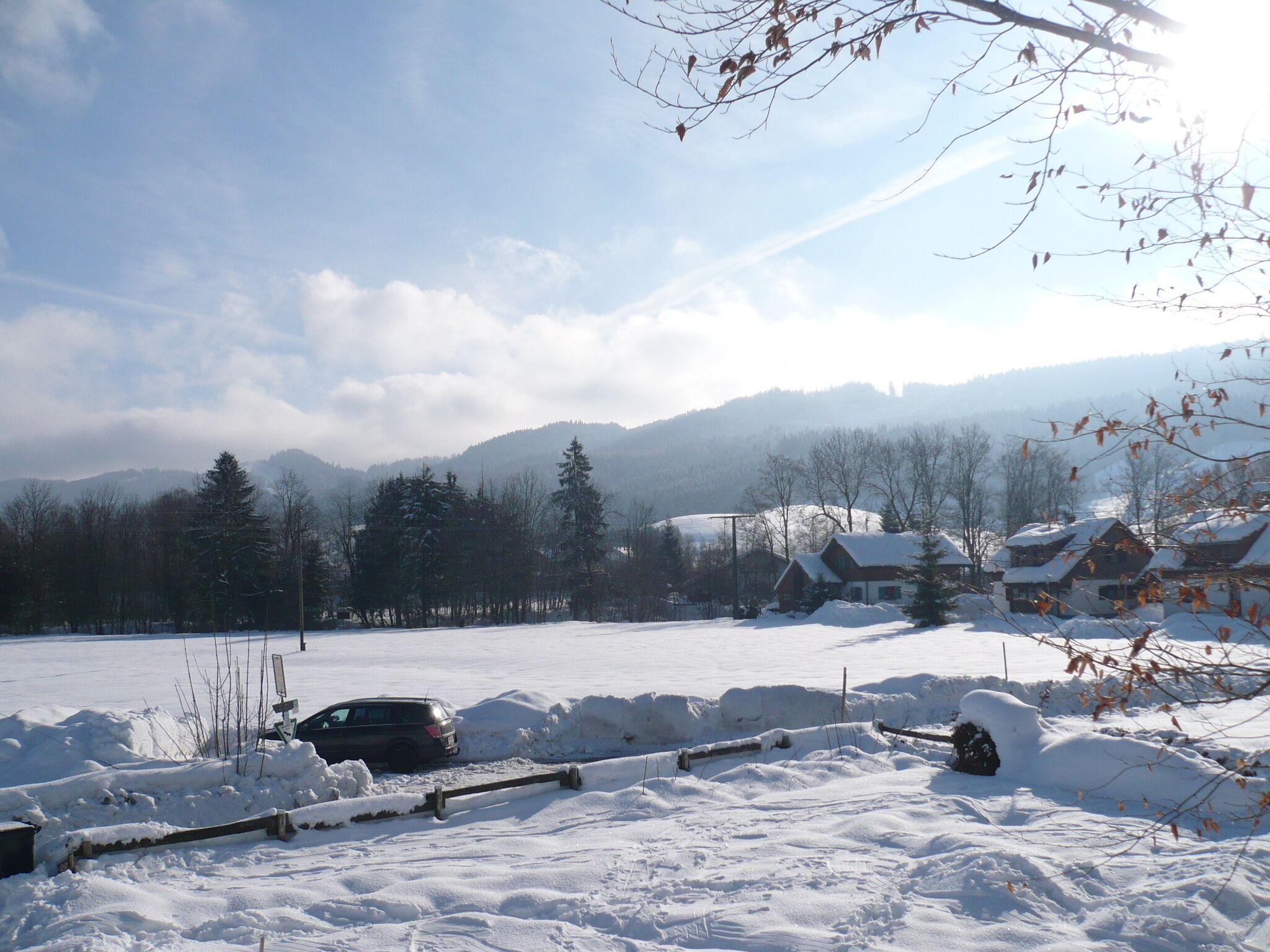 Blick aus dem Haus