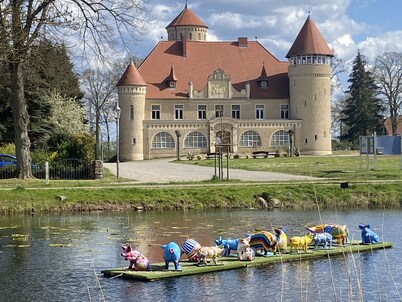 Idílica amueblado con chimenea y una sauna, playa-u. Zona tranquila 'Nosotros Hus'