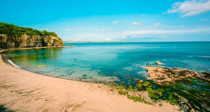 Two story cottage with magnificent sea views across St Austell Bay towards Fowey