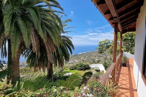 Property grounds - Lovingly furnished country house, large garden, 3 terraces, great sea views (Tijarafe)