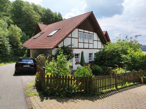 Haus am Wald, you live in a small village with 380 inhabitants.