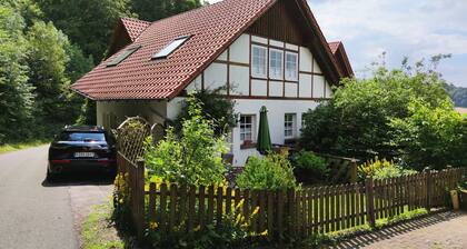 Haus am Wald, you live in a small village with 380 inhabitants.