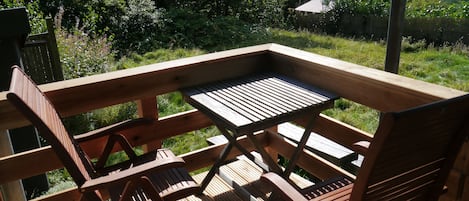 屋外ダイニングエリア