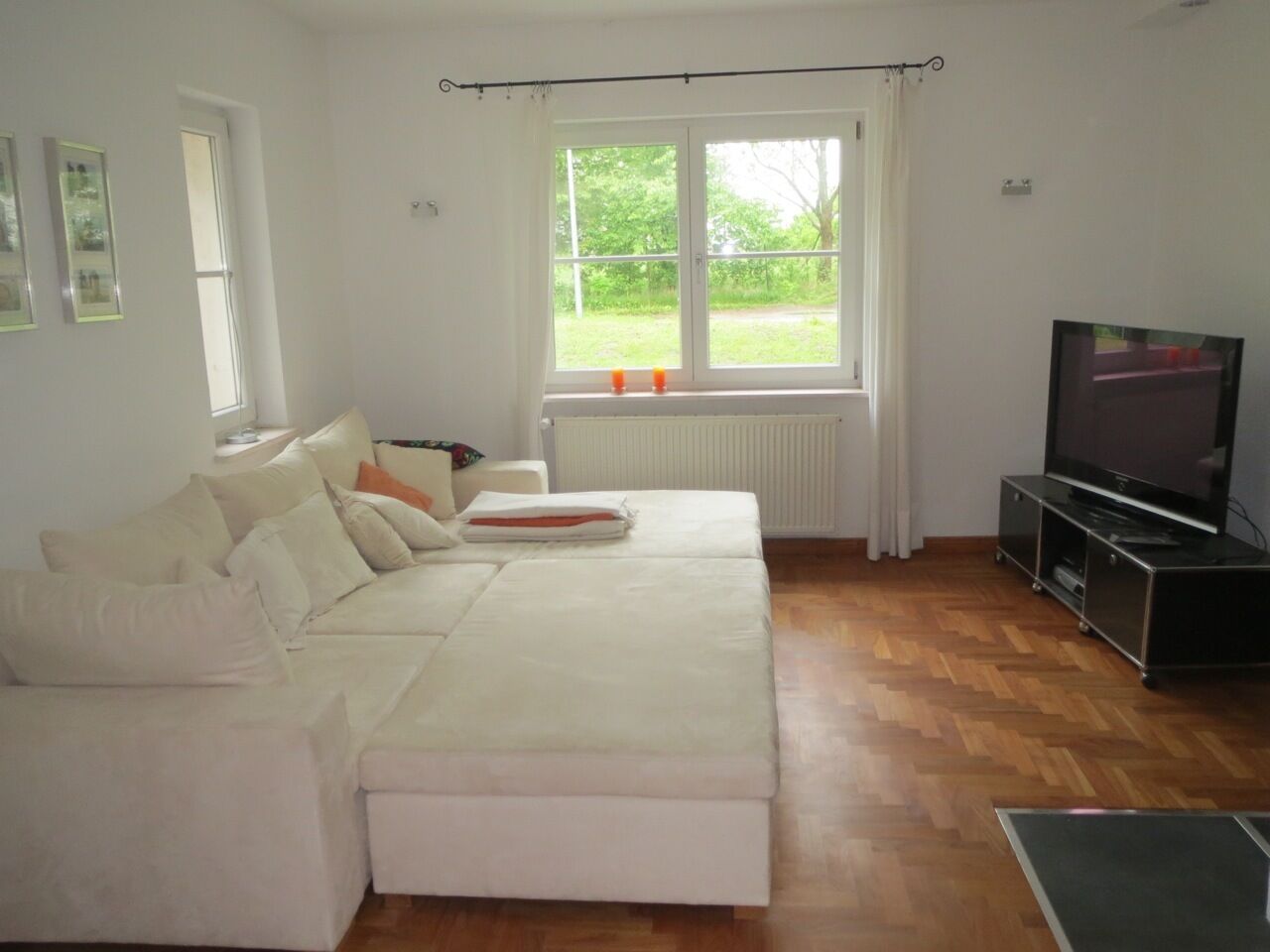 TV, fireplace, DVD player, video library