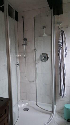 Shower, hair dryer