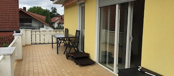 Apartment "Leuker-Bad" with approx. 110m² for 3 persons on the floor, 4. Person possible