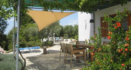 Detached, new house with stunning panoramic views of the village and the sea
