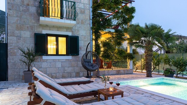 Pool - Villa Josip near Omiš, private pool (Gata)