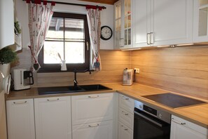 Kühlschrank, Ofen, Herdplatte, Geschirrspüler