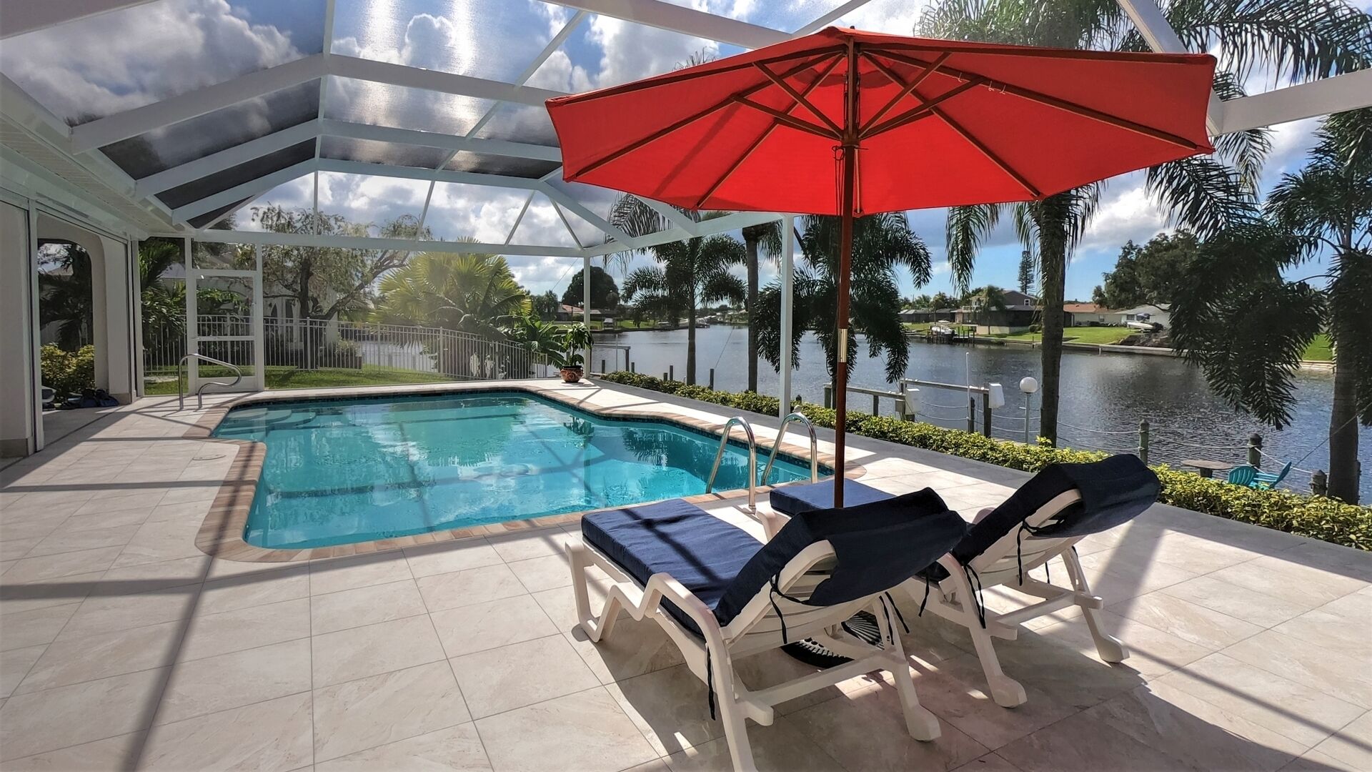 Villa Bella Vista to large channel junction with access to the Gulf