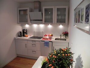 Frigorifero, forno, piano cottura, lavastoviglie
