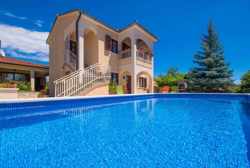 A luxurious house in a quiet village near the sea