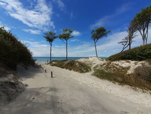 Beach nearby, sun-loungers