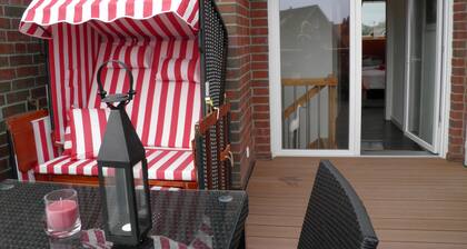 Dünenperle-Borkum, 5 Sterne, 3 Schlafzimmer, 2 Bäder,Dachterrasse