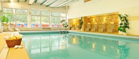 Indoor pool, a heated pool
