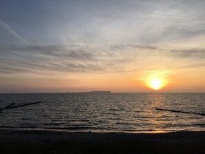 Beach nearby, sun-loungers