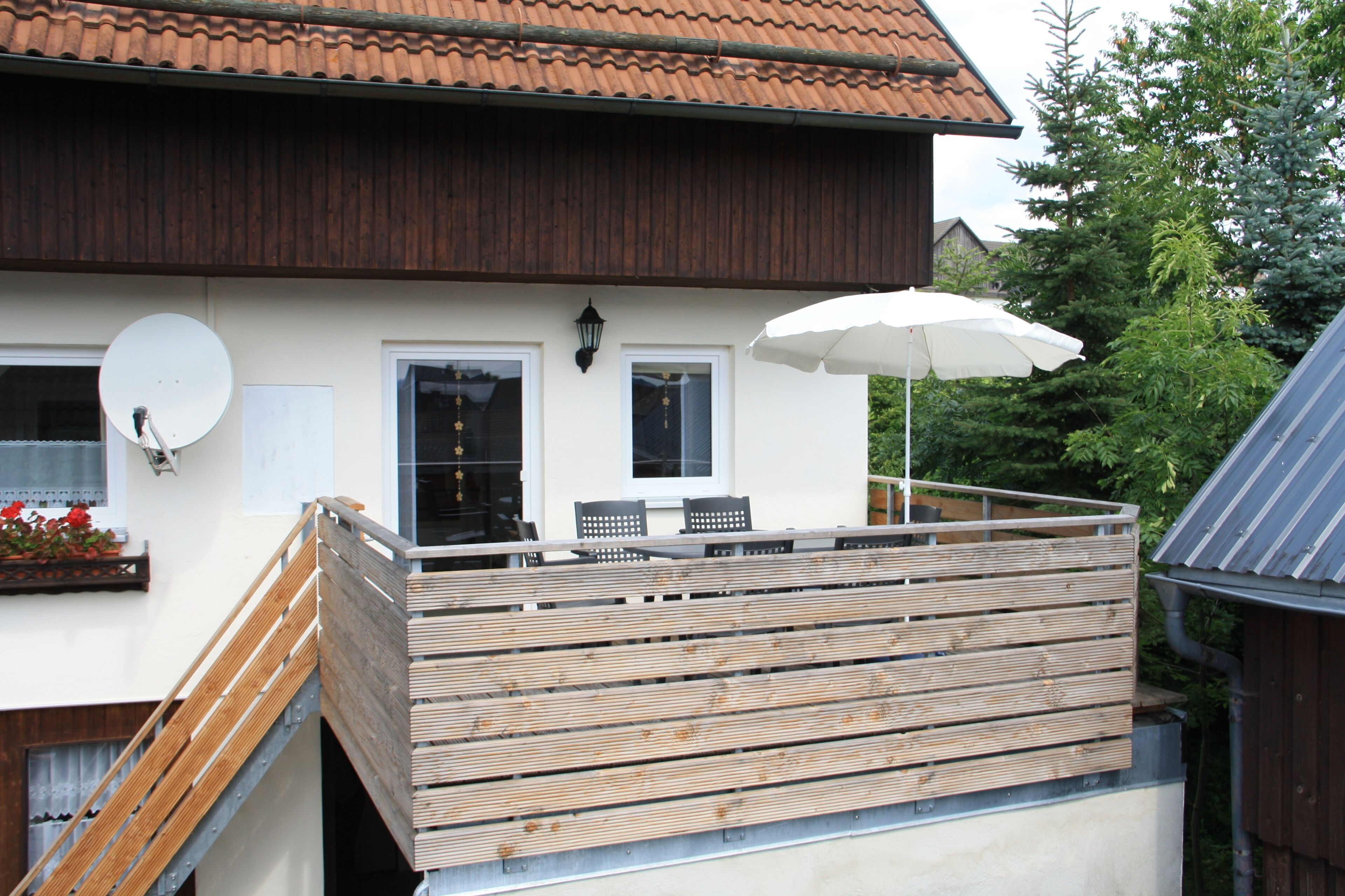 Unsere Sonnenterrasse. 
