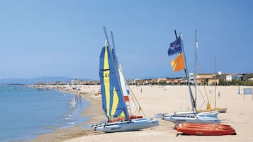 Vlak bij het strand