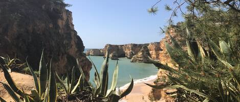 Beach nearby, sun-loungers, beach towels