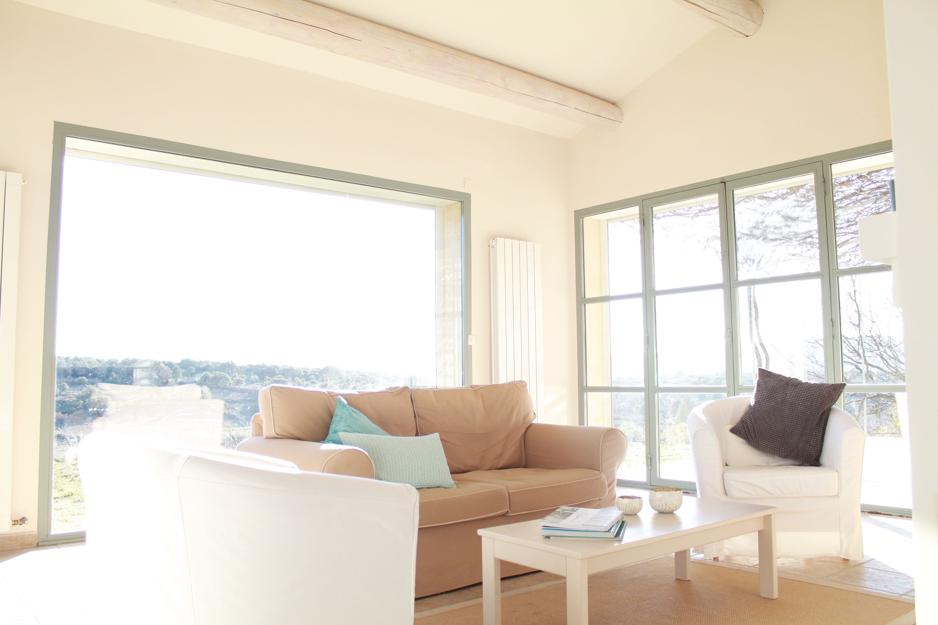 Smart TV, fireplace, ping pong, books