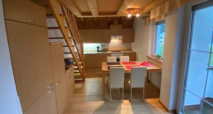 comfortable apartment with view of the skiing region