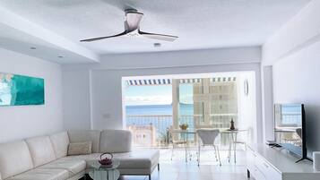 Smart TV, books, stereo