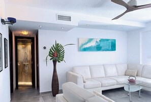 Smart TV, books, stereo
