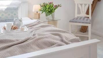 2 soverom, strykejern/-brett, reiseseng for barn og wi-fi (inkludert)