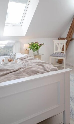 2 soverom, strykejern/-brett, reiseseng for barn og wi-fi (inkludert)