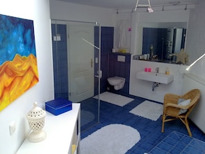 Bathtub, hair dryer, towels, soap - High-quality-modern, approx 65sqm, gr. Garden, exclusive equipment, wirkl. gr. bathroom (Lüneburg)