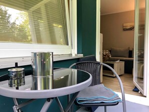 Outdoor dining - Apartment Waldblick - Apartment Waldblick (Glücksburg (Ostsee))