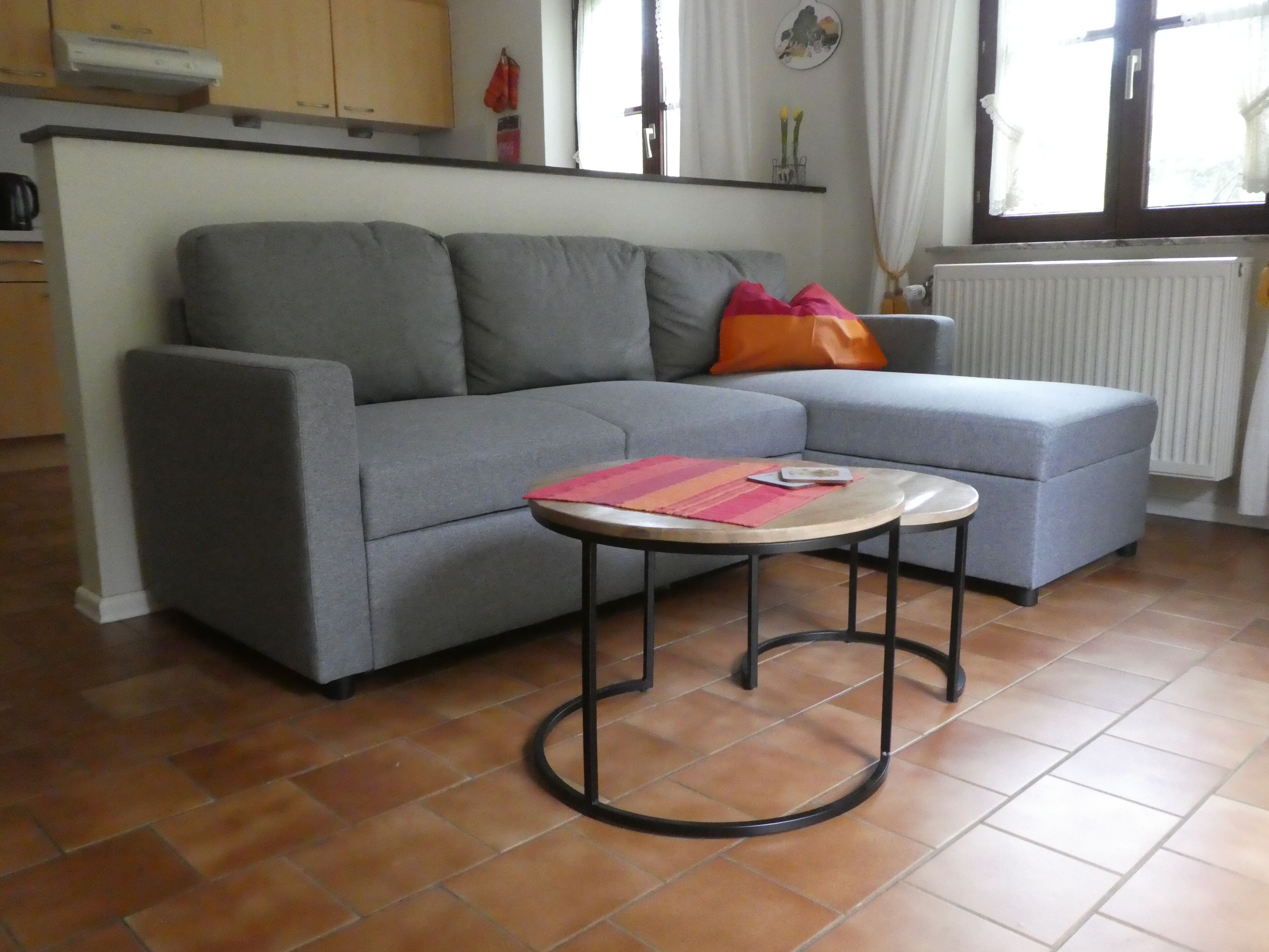 Télévision, lecteur de DVD, table de tennis de table, vidéothèque